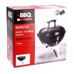 KOOPMAN Barbecue De Table D34 Avec Couvercle Métal Noir -Hespéride barbecue de table d34 avec couvercle metal noir 2