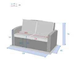 Canapé 2 Places Polynésia Naturae Hespéride 7 Canapé 2 Places Polynésia Naturae Hespéride -Hespéride canape 2 places polynesia naturae hesperide 2