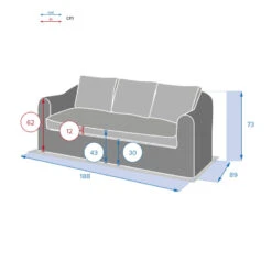 Canapé 3 Places Moorea Savana Hespéride 7 Canapé 3 Places Moorea Savana Hespéride -Hespéride canape 3 places moorea savana hesperide 2