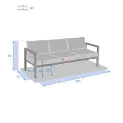 Canapé De Jardin Jauca Noisette / Gris Boisé Hespéride 7 Canapé De Jardin Jauca Noisette / Gris Boisé Hespéride -Hespéride canape de jardin jauca noisette gris boise hesperide 1 2