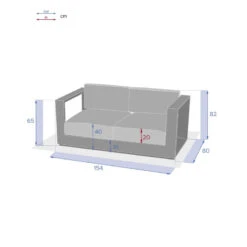 Canapé Extérieur 2 Places Allure Blanc Hespéride 11 Canapé Extérieur 2 Places Allure Blanc Hespéride -Hespéride canape exterieur 2 places allure blanc hesperide 2