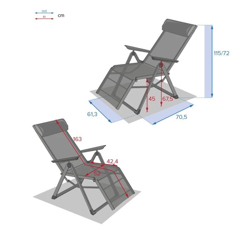 Chaise Longue Decima Hespéride Anthracite/graphite 6 Chaise Longue Decima Hespéride Anthracite/graphite – Image 4