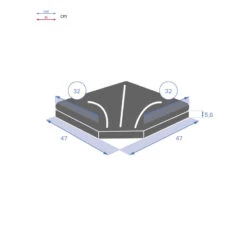 Dalle 25 Kg Pour Pied De Parasol En Croix Hespéride Noir 9 Dalle 25 Kg Pour Pied De Parasol En Croix Hespéride Noir -Hespéride dalle 25kg pour pied de parasol en croix hesperide noir 3