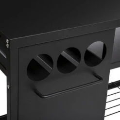 Desserte De Plancha Extérieure Noire Neka -Hespéride desserte de plancha exterieure noire neka 2