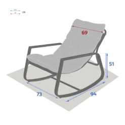 Fauteuil à Bascule Felinio Taupe Hespéride 9 Fauteuil à Bascule Felinio Taupe Hespéride -Hespéride fauteuil a bascule felinio taupe hesperide 3