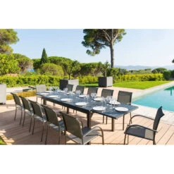 Fauteuil Empilable Piazza Hespéride Anthracite/graphite -Hespéride fauteuil empilable piazza hesperide anthracite graphite 1 7