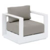 Fauteuil Extérieur 1 Place Allure Blanc Hespéride -Hespéride fauteuil exterieur 1 place allure blanc hesperide