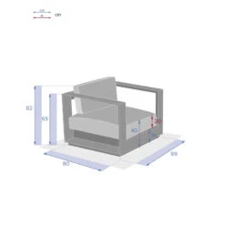 Fauteuil Extérieur 1 Place Allure Hespéride 10 Fauteuil Extérieur 1 Place Allure Hespéride -Hespéride fauteuil exterieur 1 place allure hesperide 2