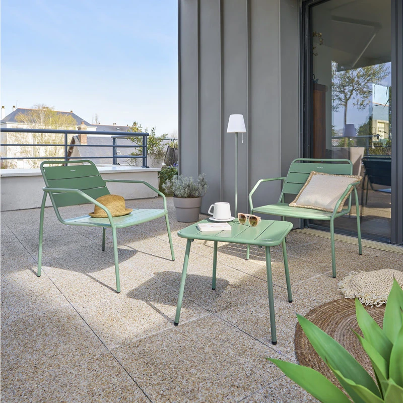 Fauteuil Salon Extérieur Métal Phuket Olive Hespéride 4 Fauteuil Salon Extérieur Métal Phuket Olive Hespéride – Image 2