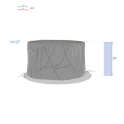 Housse De Protection Pour Table Ronde Hambo Hespéride -Hespéride housse de protection pour table ronde hambo hesperide 2