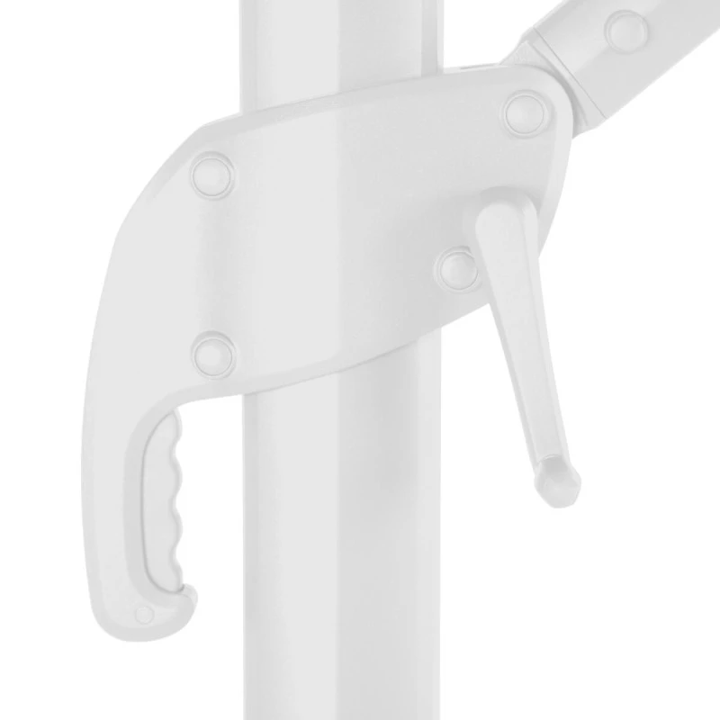 Parasol Décentré Eléa Inclinable Carré Oléfine Noisette/blanc Hespéride 7 Parasol Décentré Eléa Inclinable Carré Oléfine Noisette/blanc Hespéride – Image 5