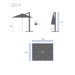 Parasol Décentré Eléa Inclinable Rectangulaire Oléfine Anthracite Hespéride 12 Parasol Décentré Eléa Inclinable Rectangulaire Oléfine Anthracite Hespéride -Hespéride parasol decentre elea inclinable rectangulaire olefine anthracite hesperide 3
