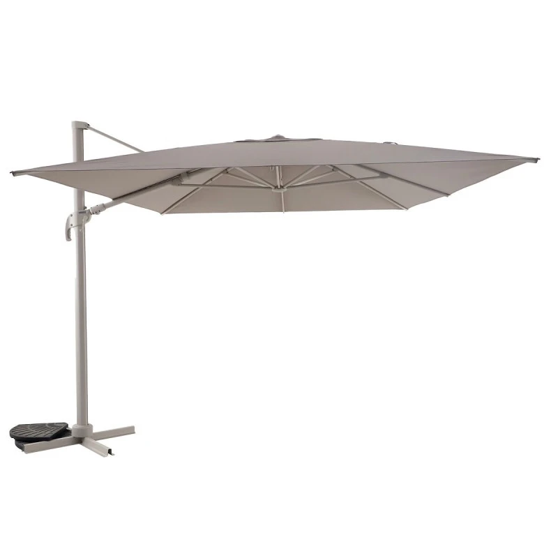 Parasol Décentré Melhia 3x3 M Oléfine Argile / Lin Hespéride 4 Parasol Décentré Melhia 3x3 M Oléfine Argile / Lin Hespéride – Image 2
