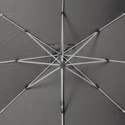 Parasol Déporté Carré Equador Ardoise Hespéride -Hespéride parasol deporte carre equador ardoise hesperide 1 4