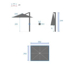 Parasol Déporté Rectangulaire Soly Honey Et Charbon Hespéride 15 Parasol Déporté Rectangulaire Soly Honey Et Charbon Hespéride -Hespéride parasol deporte rectangulaire soly honey et charbon hesperide 6