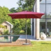 Parasol Droit Carré 2,5x2,5m Soya Bordeaux Hespéride 1 Parasol Droit Carré 2,5x2,5m Soya Bordeaux Hespéride -Hespéride parasol droit carre 25x25m soya bordeaux hesperide