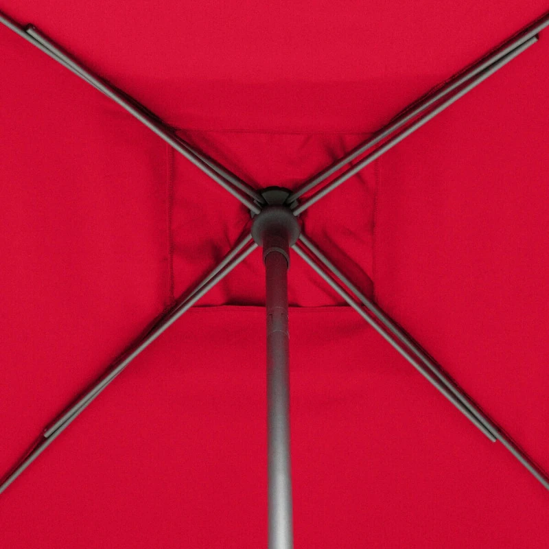 Parasol Droit Carré 2,5x2,5m Soya Grenade Hespéride 8 Parasol Droit Carré 2,5x2,5m Soya Grenade Hespéride – Image 6