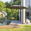 Parasol Droit Rond 2,7m Soya Ardoise Hespéride 2 Parasol Droit Rond 2,7m Soya Ardoise Hespéride -Hespéride parasol droit rond 27m soya ardoise hesperide