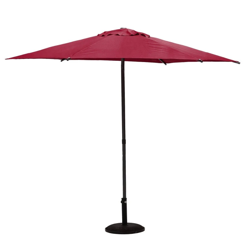 Parasol Droit Rond 2,7m Soya Bordeaux Hespéride 4 Parasol Droit Rond 2,7m Soya Bordeaux Hespéride – Image 2