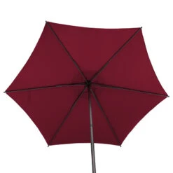 Parasol Droit Rond 2,7m Soya Bordeaux Hespéride 13 Parasol Droit Rond 2,7m Soya Bordeaux Hespéride -Hespéride parasol droit rond 27m soya bordeaux hesperide 4