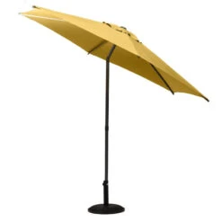 Parasol Droit Rond 2,7m Soya Jaune Moutarde Hespéride 11 Parasol Droit Rond 2,7m Soya Jaune Moutarde Hespéride -Hespéride parasol droit rond 27m soya jaune moutarde hesperide 2