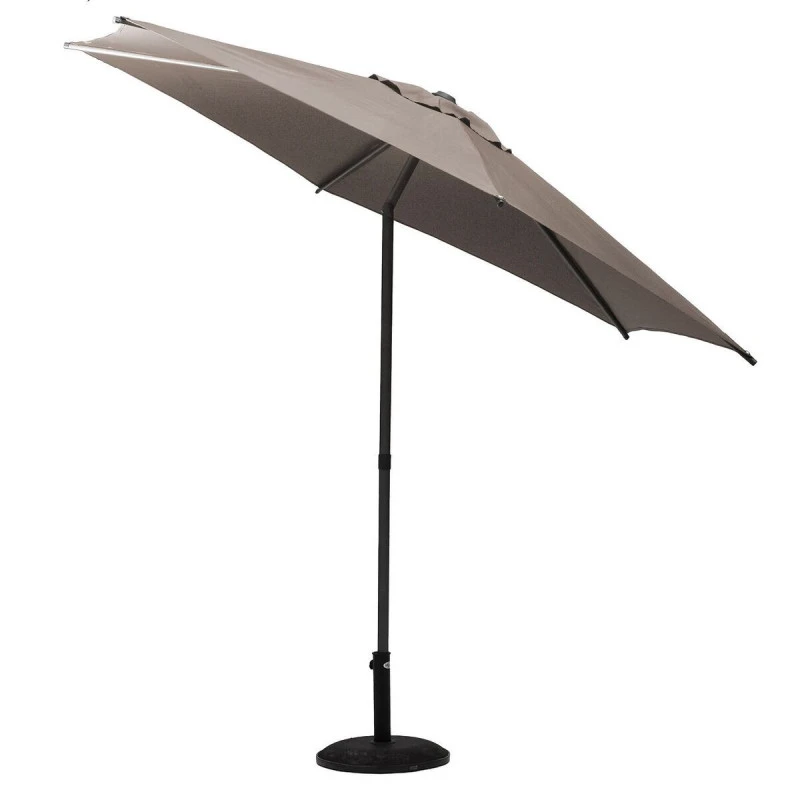 Parasol Droit Rond 2,7m Soya Taupe Hespéride 5 Parasol Droit Rond 2,7m Soya Taupe Hespéride – Image 3