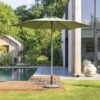 Parasol Droit Rond 2,7m Soya Vert Olive Hespéride -Hespéride parasol droit rond 27m soya vert olive hesperide
