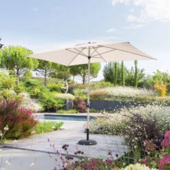 Parasol Mat Central 2x3 M Loompa Argile / Blé Hespéride