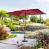 Parasol Mat Central 2x3 M Loompa Bordeaux Hespéride -Hespéride parasol mat central 2x3 m loompa bordeaux hesperide