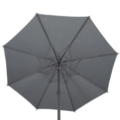 Parasol Mat Central Rond 3m Loompa Ardoise Hespéride 12 Parasol Mat Central Rond 3m Loompa Ardoise Hespéride -Hespéride parasol mat central rond 3 loompa ardoise hesperide 3