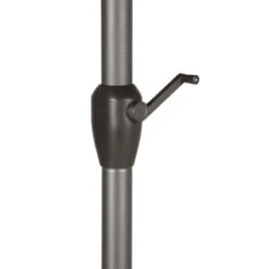 Parasol Mat Central Rond 3m Loompa Taupe Hespéride -Hespéride parasol mat central rond 3 loompa taupe hesperide 5