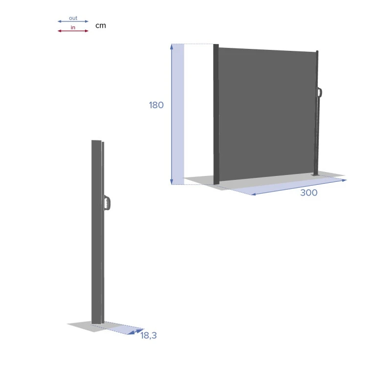 Paravent écran Antao Graphite Hespéride 9 Paravent écran Antao Graphite Hespéride – Image 7