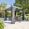 Pergola Carrée 3,6x3,6m Evora Graphite Hespéride 1 Pergola Carrée 3,6x3,6m Evora Graphite Hespéride -Hespéride pergola carree 36x36m evora graphite hesperide