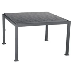 Pergola Carrée 3,6x3,6m Evora Graphite Hespéride 8 Pergola Carrée 3,6x3,6m Evora Graphite Hespéride -Hespéride pergola carree 36x36m evora graphite hesperide 2