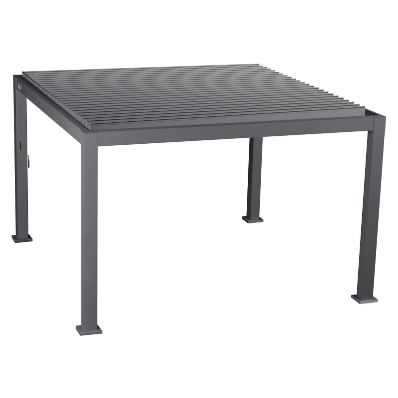 Pergola Carrée 3,6x3,6m Evora Graphite Hespéride 5 Pergola Carrée 3,6x3,6m Evora Graphite Hespéride – Image 3