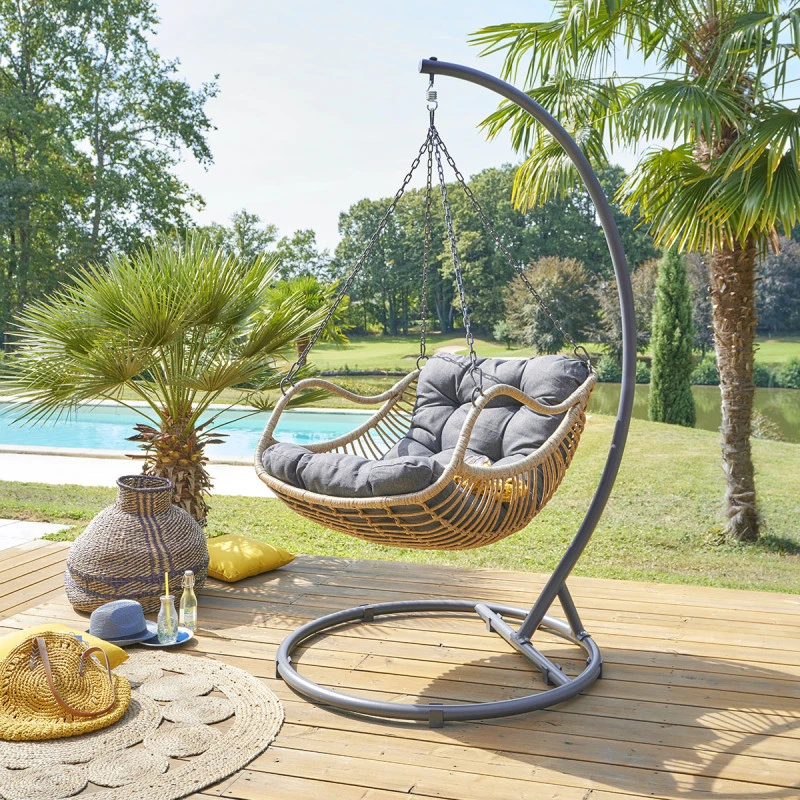 Pied Pour Fauteuil Suspendu Panao Graphite Hespéride 4 Pied Pour Fauteuil Suspendu Panao Graphite Hespéride – Image 2