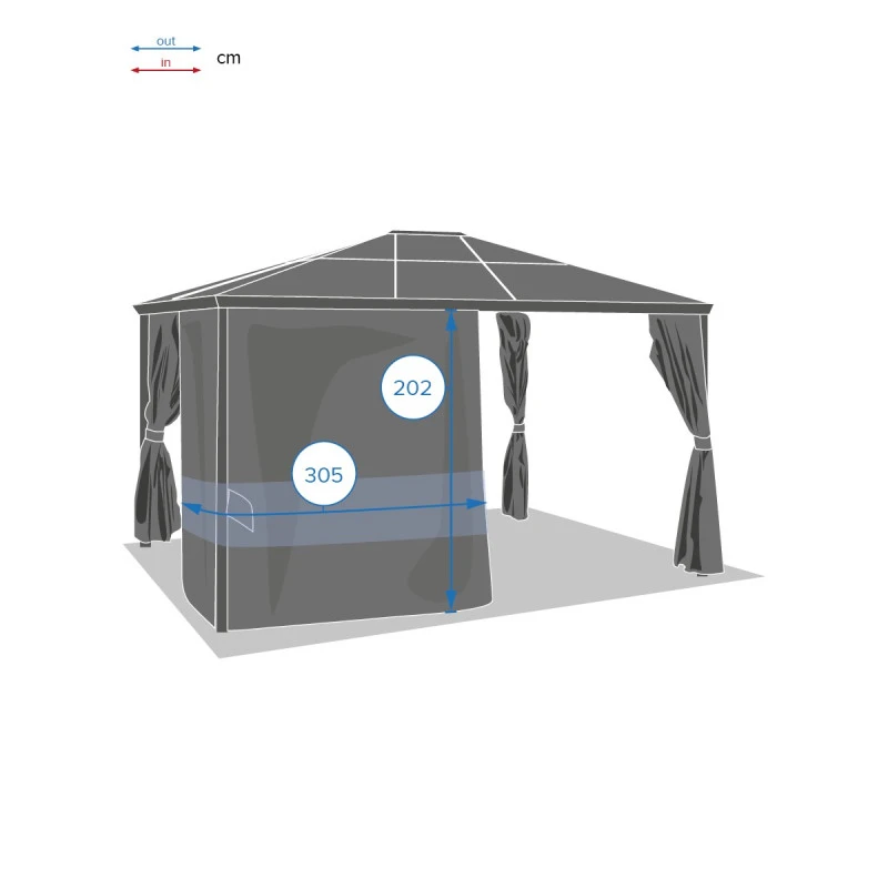 Rideaux De Tonnelle Belize Ardoise Hespéride 5 Rideaux De Tonnelle Belize Ardoise Hespéride – Image 3