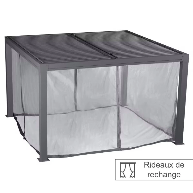 Rideaux Moustiquaires Pour Tonnelle Majaé 3,6x3,6 M Hespéride 3 Rideaux Moustiquaires Pour Tonnelle Majaé 3,6x3,6 M Hespéride
