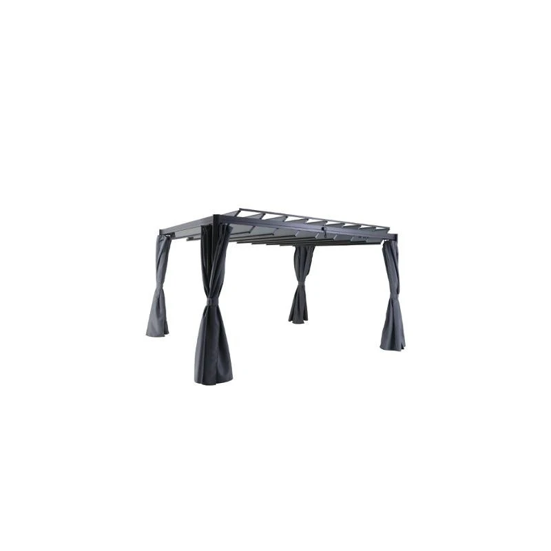 Rideaux Opaques Pour Tonnelle Belize 3,8x3m Hespéride 5 Rideaux Opaques Pour Tonnelle Belize 3,8x3m Hespéride – Image 3