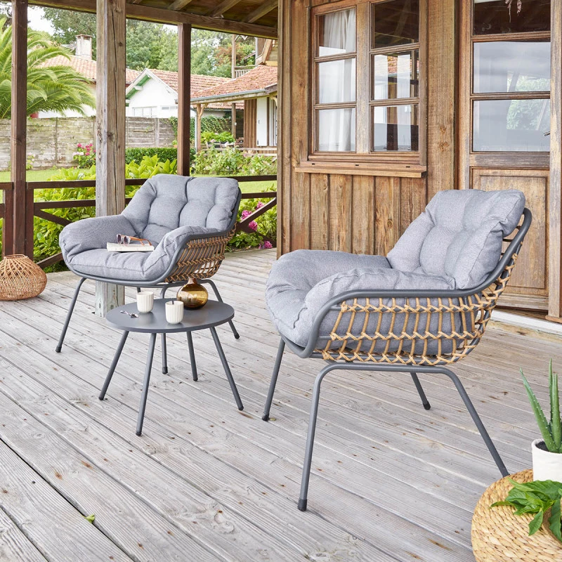 Salon De Jardin 2 Places Paopao Graphite Hespéride 3 Salon De Jardin 2 Places Paopao Graphite Hespéride