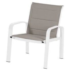 Salon De Jardin 4 Places Elyn Noisette / Blanc Hespéride -Hespéride salon de jardin 4 places elyn noisette blanc hesperide 1 3