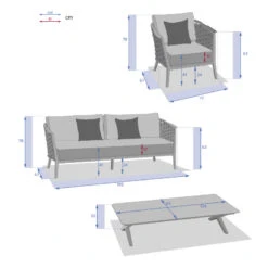 Salon De Jardin 5 Places Embruns Praline / Noisette Hespéride 14 Salon De Jardin 5 Places Embruns Praline / Noisette Hespéride -Hespéride salon de jardin 5 places embruns praline noisette hesperide 1 2