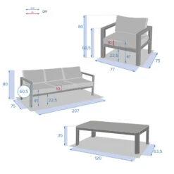 Salon De Jardin 5 Places Jauca Noisette / Gris Boisé Hespéride 14 Salon De Jardin 5 Places Jauca Noisette / Gris Boisé Hespéride -Hespéride salon de jardin 5 places jauca noisette gris boise hesperide 1 3