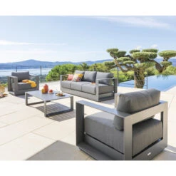 Salon De Jardin Allure Graphite 5p Hespéride