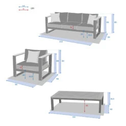 Salon De Jardin Emperia 5p En Aluminium Et Acacia Hespéride -Hespéride salon de jardin emperia 5p en aluminium et acacia hesperide 3