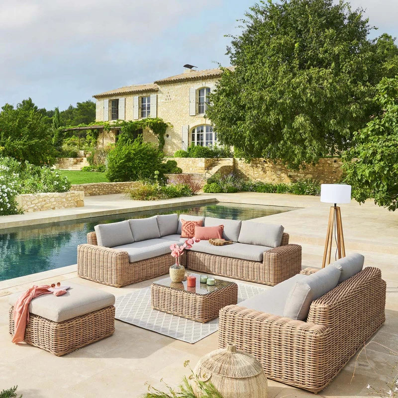 Table Basse Extérieure Carrée Savinia Coloris Tahini Hespéride 5 Table Basse Extérieure Carrée Savinia Coloris Tahini Hespéride – Image 3