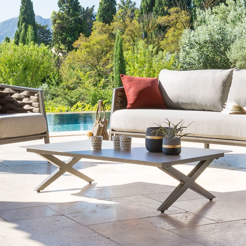 Table Basse Extérieure Embruns Praline Hespéride 4 Table Basse Extérieure Embruns Praline Hespéride – Image 2