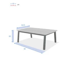 Table Basse Extérieure Oriengo Blanc Hespéride 10 Table Basse Extérieure Oriengo Blanc Hespéride -Hespéride table basse exterieure oriengo blanc hesperide 3