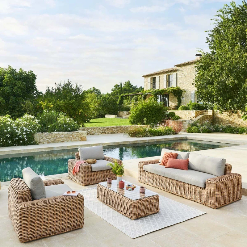 Table Basse Extérieure Rectangulaire Savinia Coloris Tahini Hespéride 5 Table Basse Extérieure Rectangulaire Savinia Coloris Tahini Hespéride – Image 3