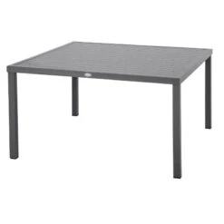 Table Carrée Fixe Piazza 8 P. Graphite Hespéride 7 Table Carrée Fixe Piazza 8 P. Graphite Hespéride -Hespéride table fixe carree piazza coloris noir graphite hesperide 1